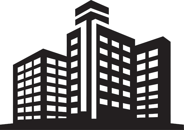 Servicios médicos Colección negra vectorial