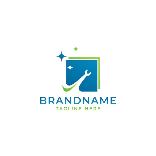 Servicios de vidrio Vector de elementos de diseño de marketing