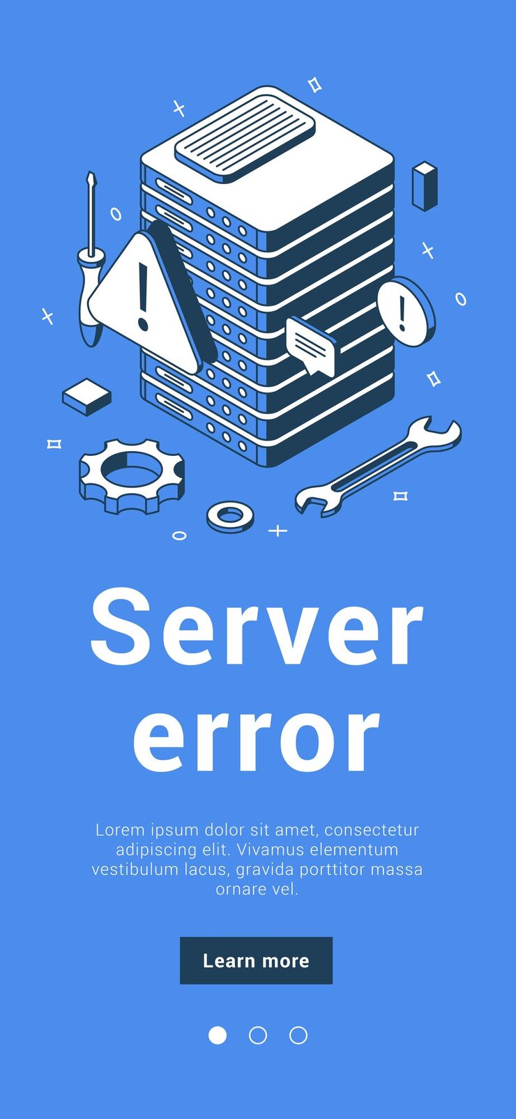 Vector servidor 404 error mantenimiento del sistema, actualización, en construcción precaución advertencia web banner vector