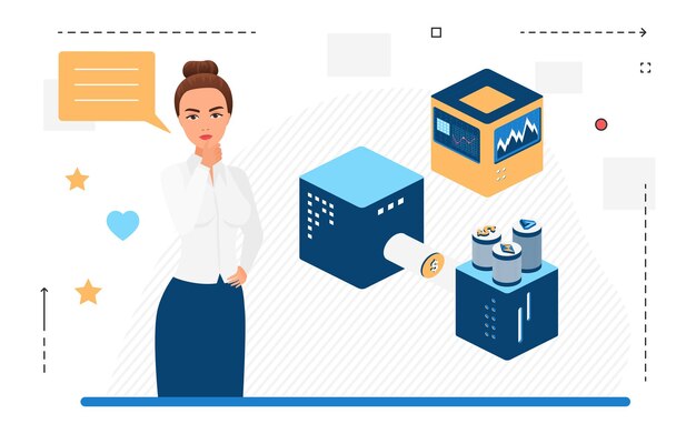 Servidor blockchain de criptomonedas de comercio digital