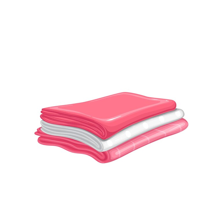 Vector servilletas de tela para bebés