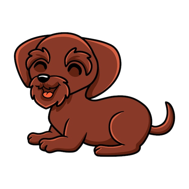 Vector sesión de dibujos animados lindo perro pudelpointer