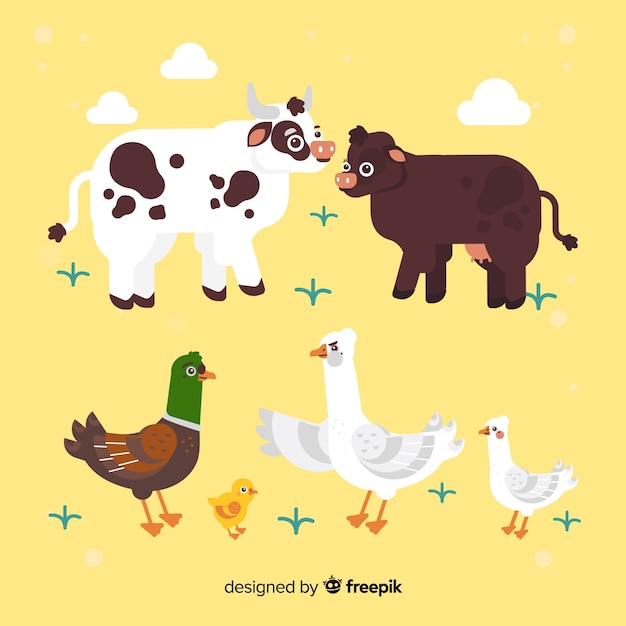 Set de animales de granja