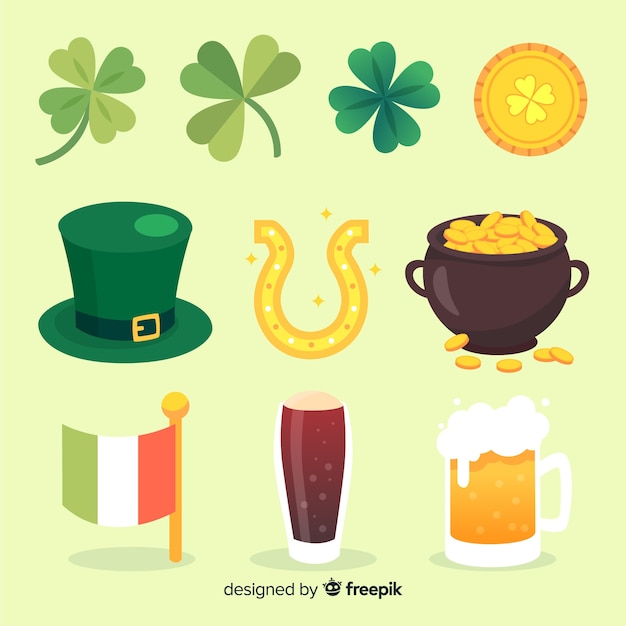 Set de artículos de san patricio