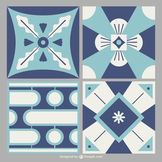 Vector set de azulejos geométricos
