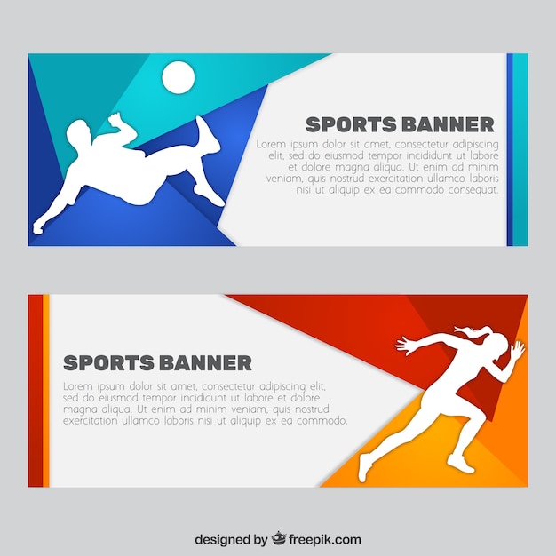 Set de banners de deporte
