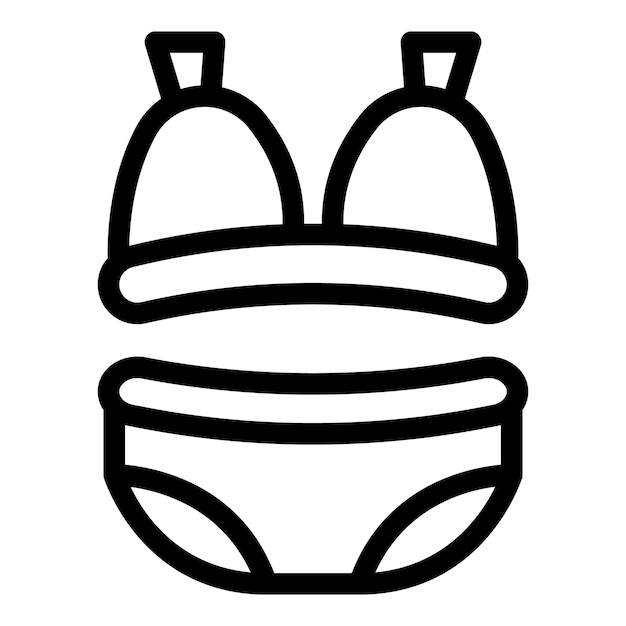 Set de bikini superior y inferior que muestra la moda de las vacaciones de verano
