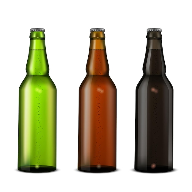 Set de botellas de cerveza