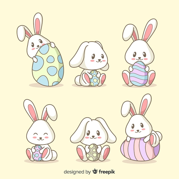 Set de conejitos de pascua