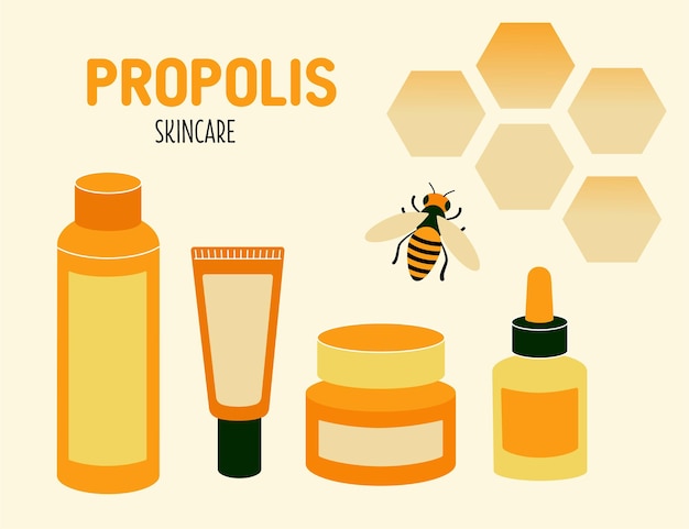 Set cosmético propóleo con abeja