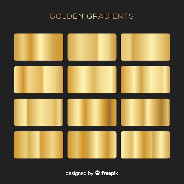 Set de degradados dorados
