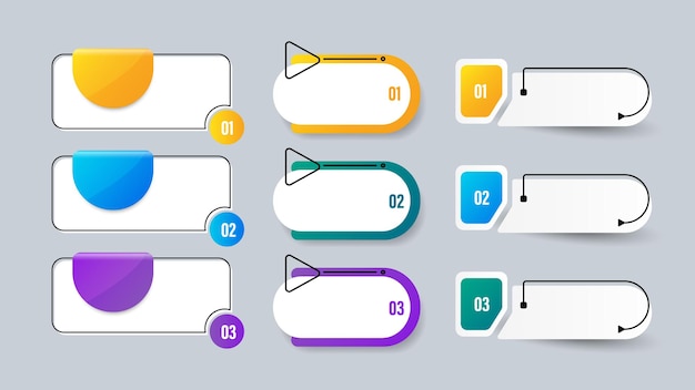 Set de elementos infográficos modernos