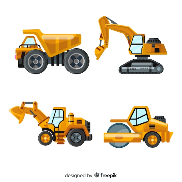 Vector set de equipamiento para la construcción