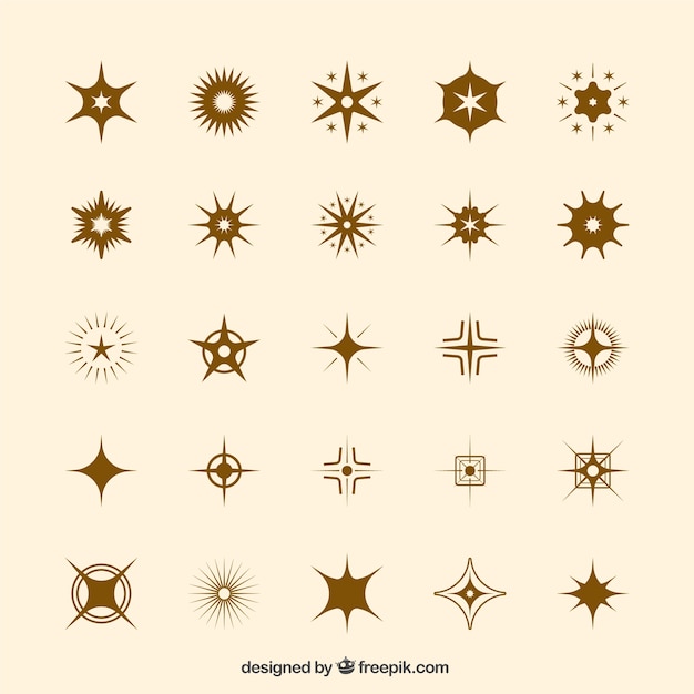 Set de estrellas icónicas