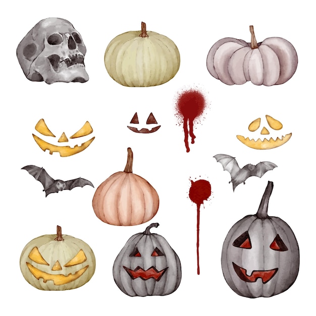 Set de Halloween con varios accesorios