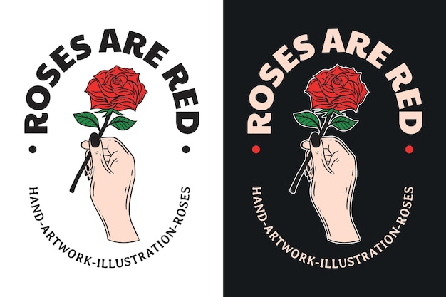 Set Hand Hold Rose ilustración oscura cráneo huesos cabeza dibujado a mano eclosión estilo de contorno místico símbolo celestial tatuaje mercancía camiseta merch