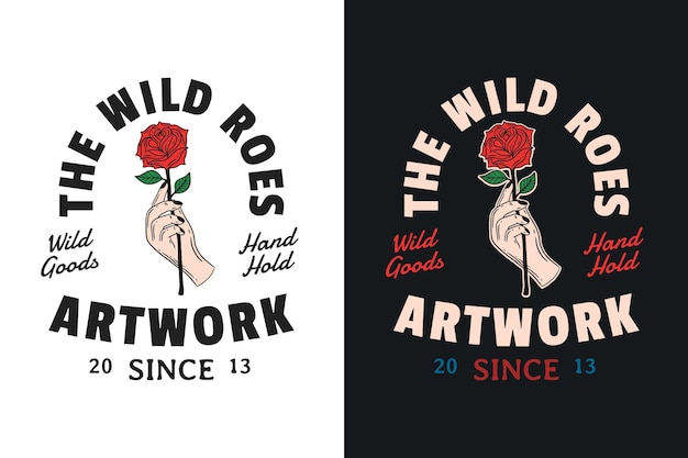 Set Hand Hold Rose ilustración oscura cráneo huesos cabeza dibujado a mano eclosión estilo de contorno místico símbolo celestial tatuaje mercancía camiseta merch