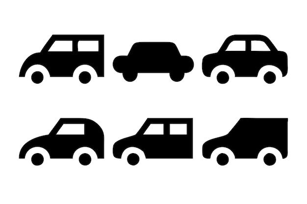Set de iconos de coches