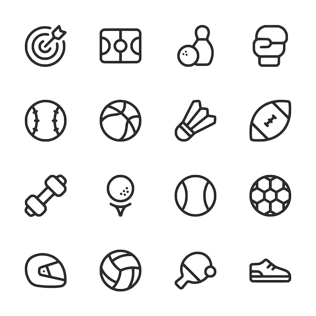 Set de iconos de deporte