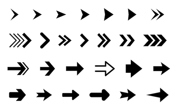 Set de iconos de flecha