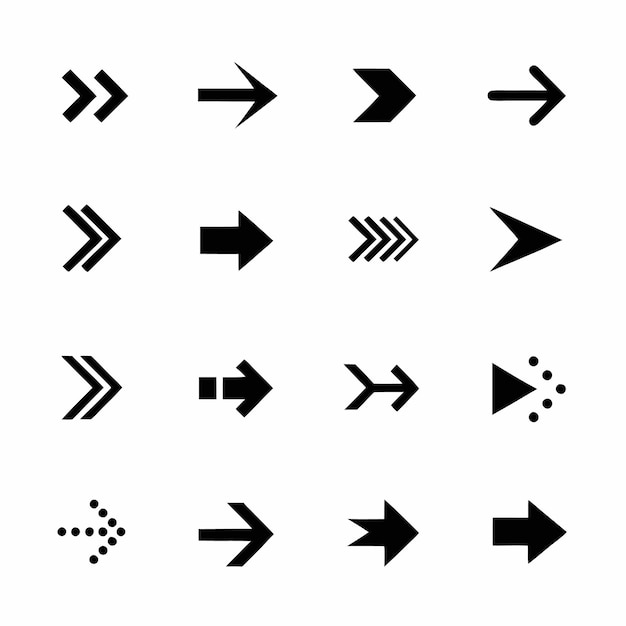 Set de iconos de flecha