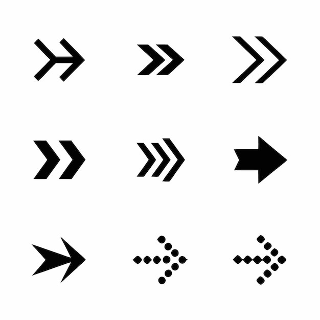 Set de iconos de flecha