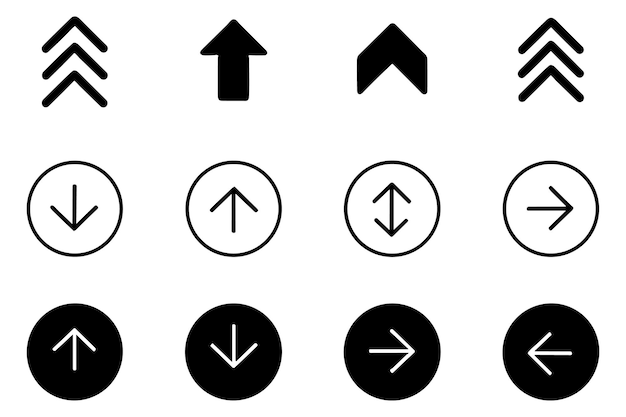 Set de iconos de flecha