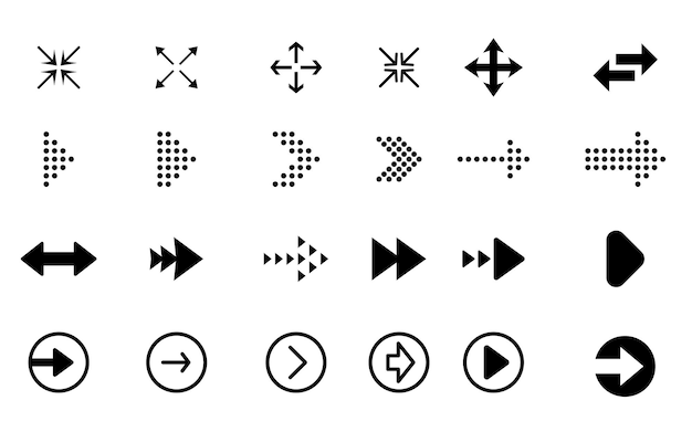 Set de iconos de flechas