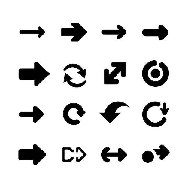 Set de iconos de flechas