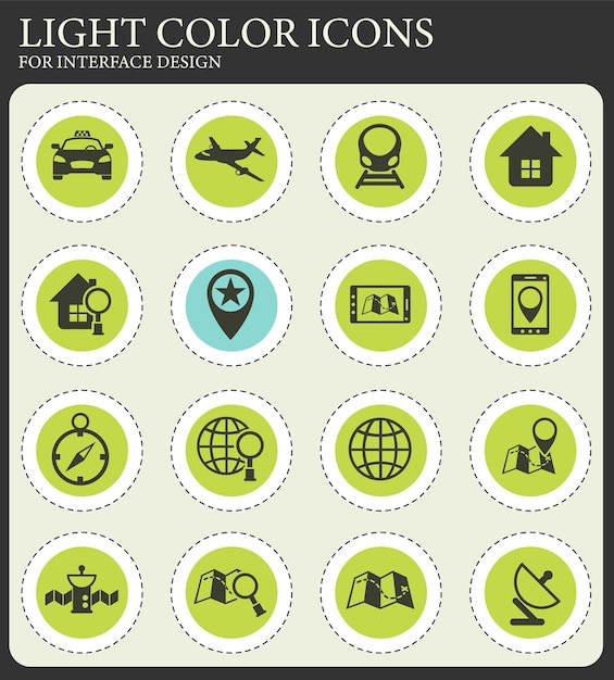 Set de iconos de navegación