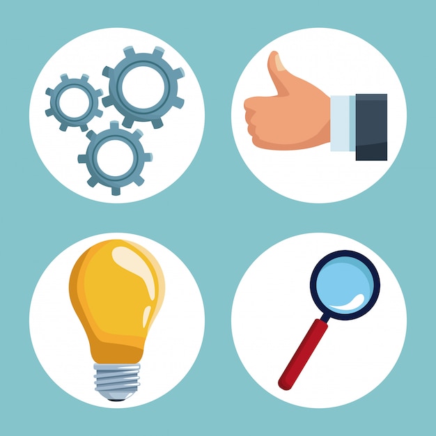 Set de iconos de negocios