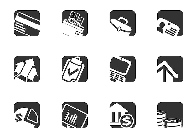 Set de iconos de negocios