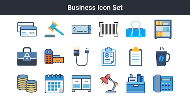 Set de iconos de negocios