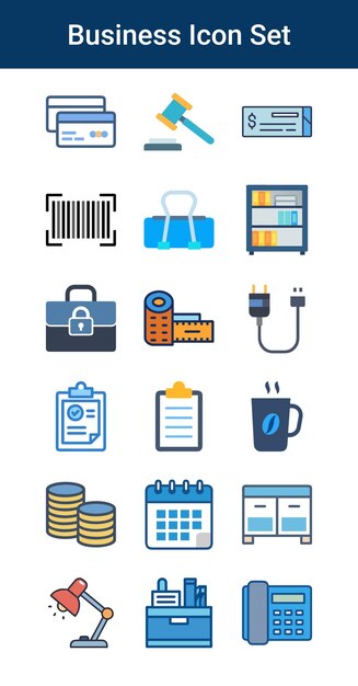 Set de iconos de negocios