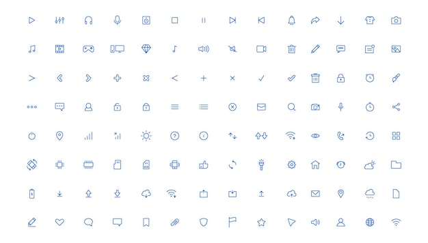 Set de iconos de red social