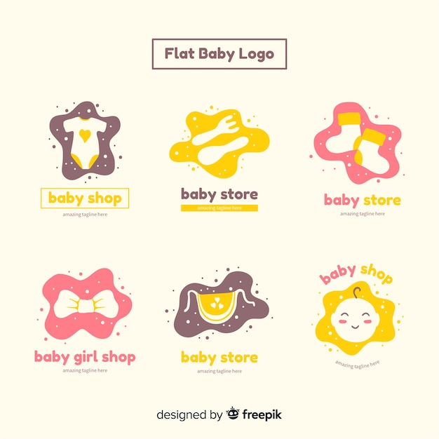 Set de logotipos de bebé