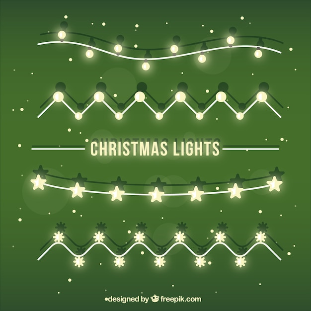Set de luces de navidad planas