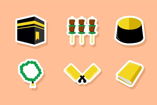 Set Pegatinas Icono Islámico Diseño