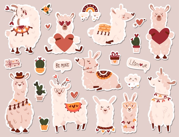 Set de pegatinas con llamas