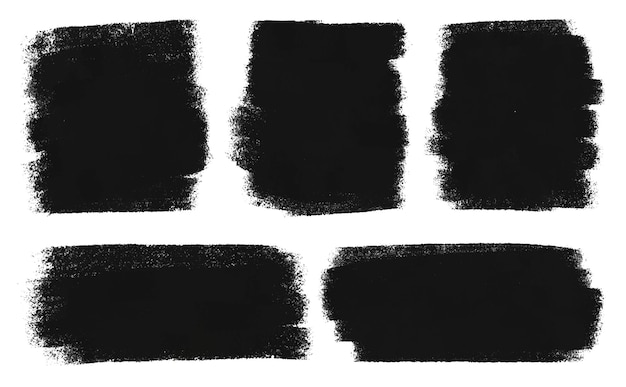 Set de pinceles de pintura de acuarela negra