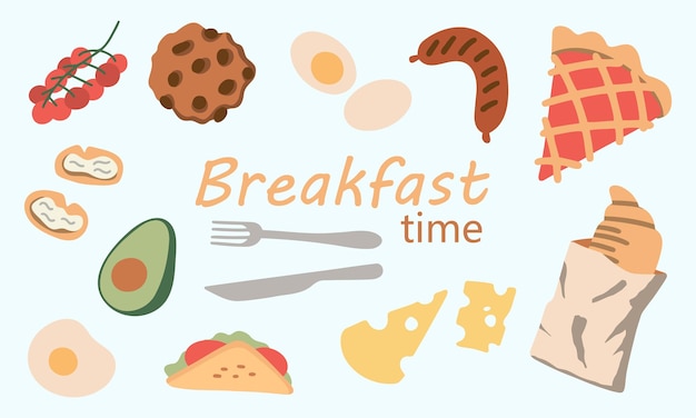 Set de platos Comida cocida Desayuno y cena Comidas servidas en platos bandejas Huevos fritos té