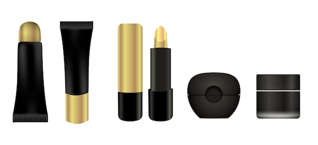 Set de productos cosméticos para labiosColección de crema de brillo de bálsamo labial con aplicadores Herramientas de maquillador