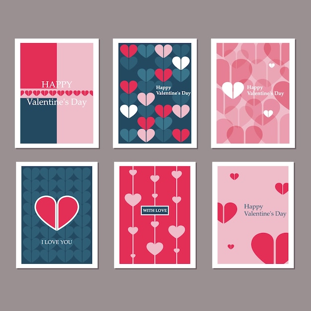Set de tarjetas de cumpleaños de diseño minimalista Conjunto de tarjetas de cumpleaños felices en estilo plano.