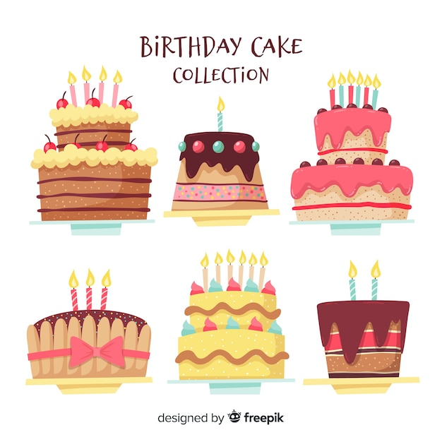 Set de tartas de cumpleaños