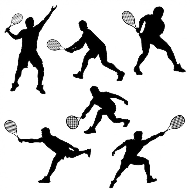 Vector set de tenis