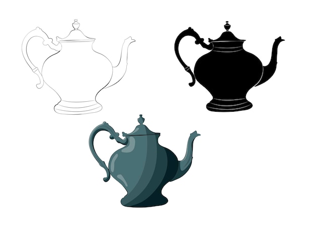 Set de teteras vintage individuales