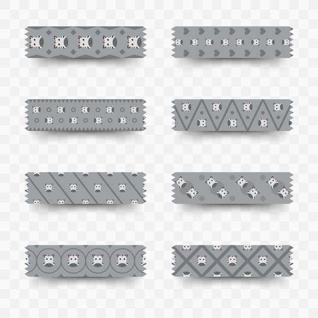 Set de washi tape cebra