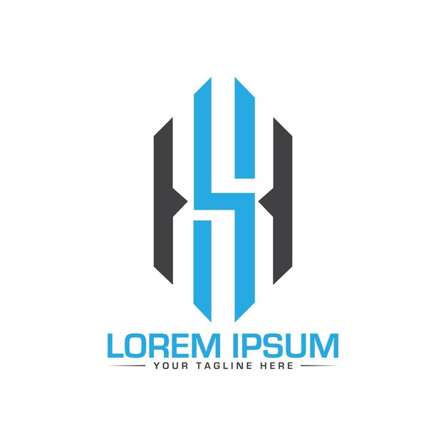 SH HS S H letras abstractas logotipo monograma diseño de logotipo único y profesional