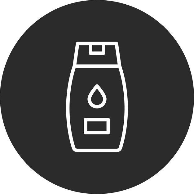 Shampoo Ilustración del icono vectorial del cabello del conjunto de iconos de la rutina de higiene