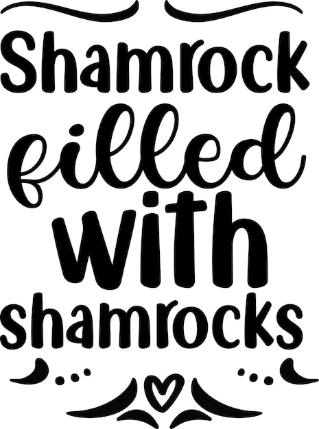 Shamrock lleno de tréboles